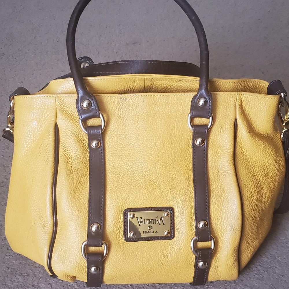 Authentic Italian leather tote